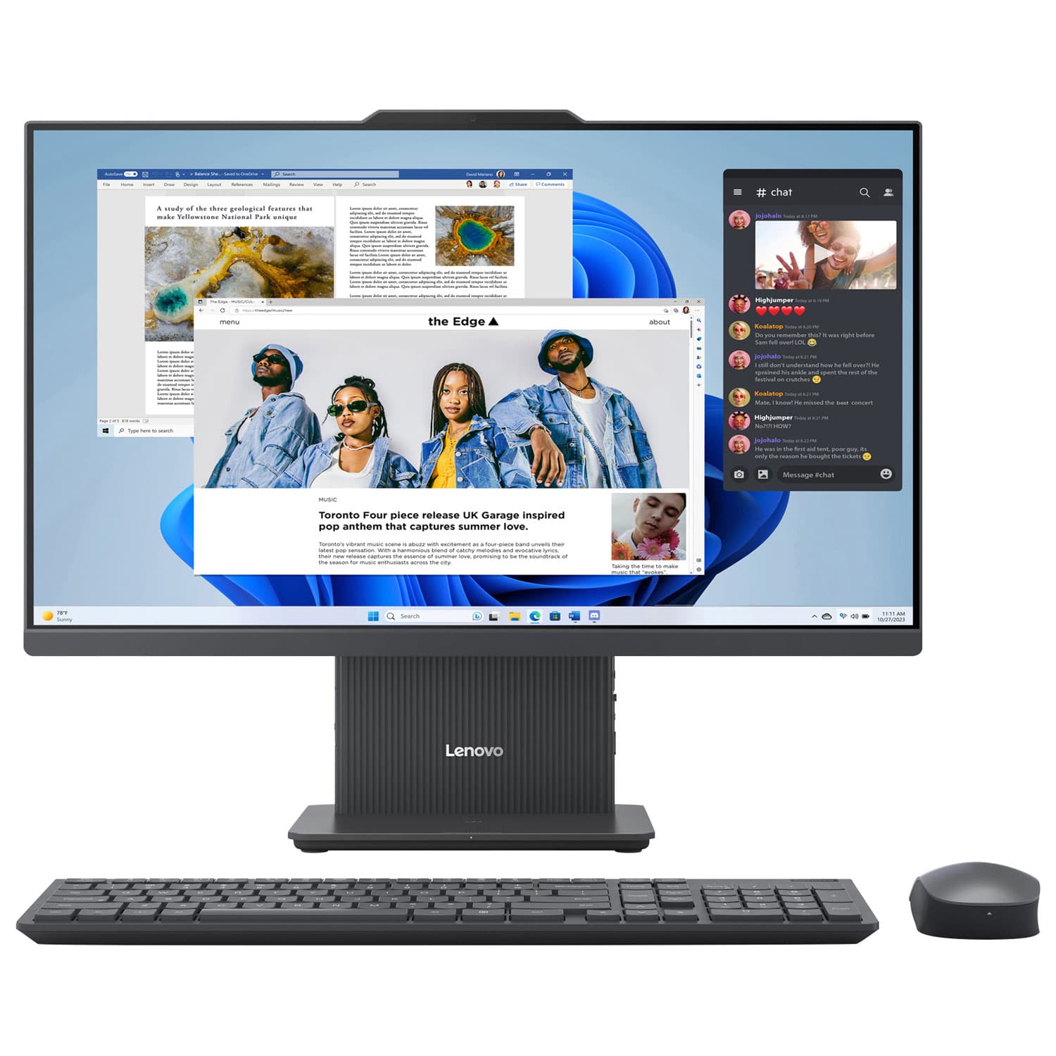 Lenovo Ideacentre AIO 3 올인원 데스크탑 PC – 루나 그레이 (Ryzen 3 7335U / 8GB RAM / 512GB SSD / Windows 11)